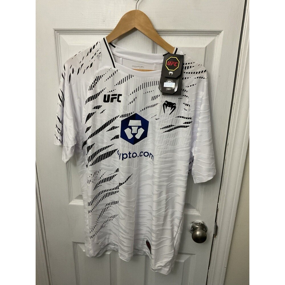 NWT UFC Fusion Venum Authentic Fight Night Walkout Jersey White Mens Large